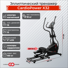 Эллиптический тренажер CardioPower X32 в Казани по цене 64900 ₽