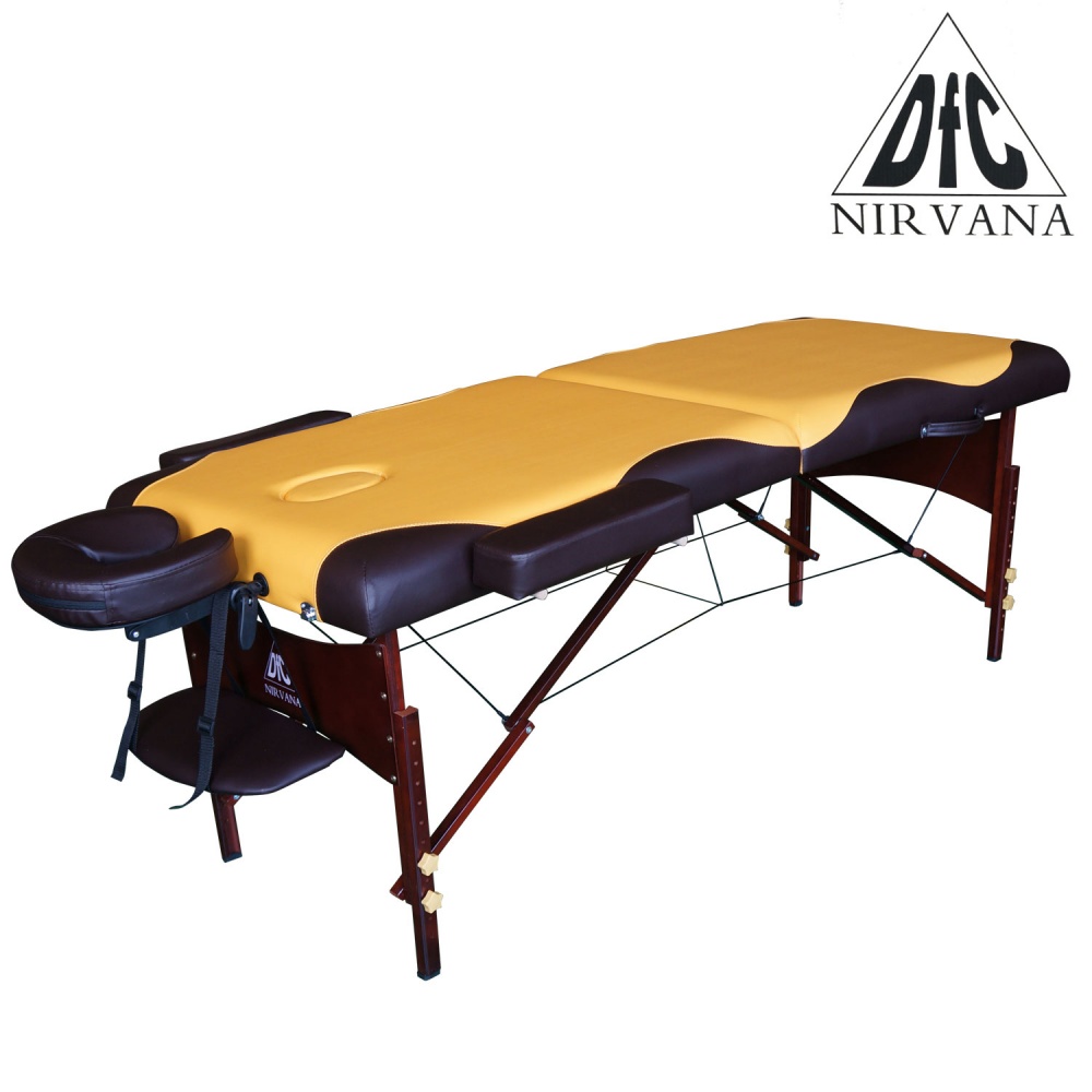 Nirvana Relax (горчичный/коричневый) в Казани по цене 18990 ₽ в категории массажные столы DFC