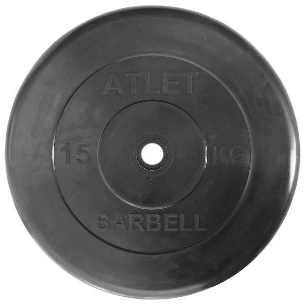 MB Barbell Atlet 51 мм - 15 кг из каталога дисков для штанги с посадочным диаметром 50 мм. в Казани по цене 4999 ₽