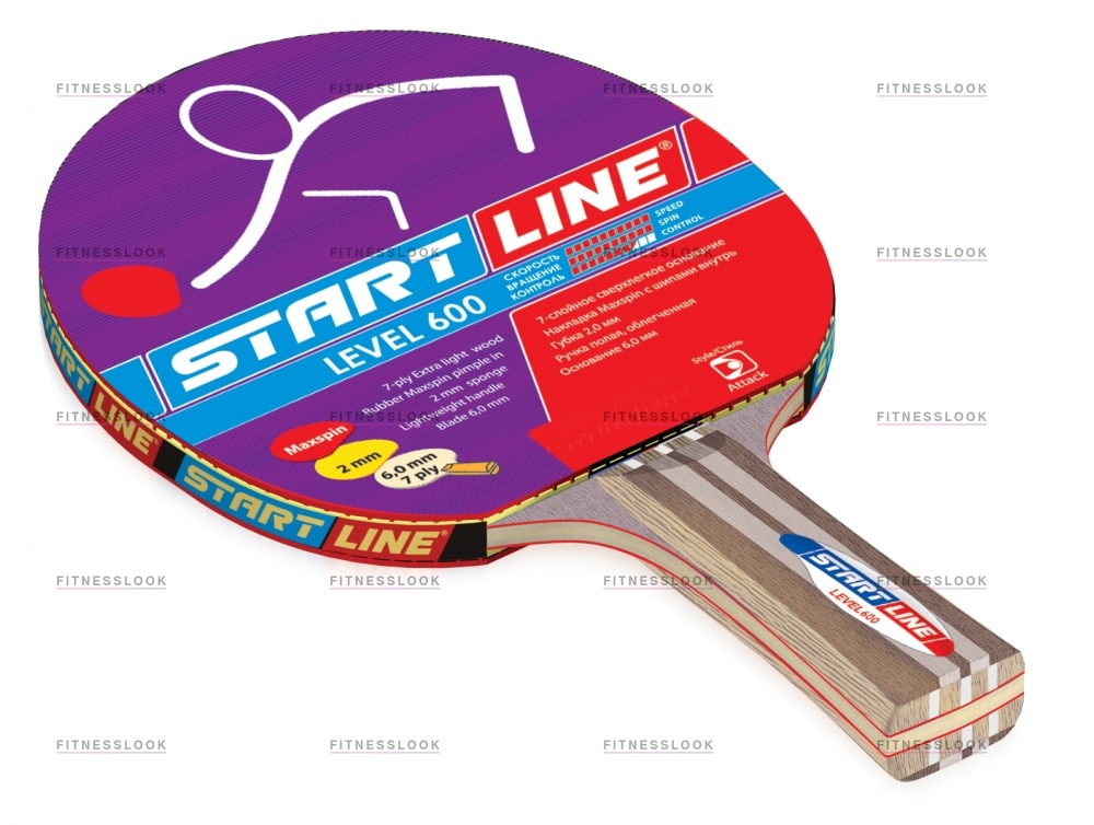 Level 600 коническая в Казани по цене 2390 ₽ в категории ракетки для настольного тенниса Start Line