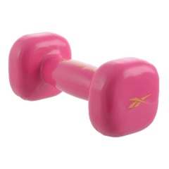 REEBOK виниловая 2 кг. Dumbbell Magenta RAWT-11052MG из каталога гантелей для фитнеса в Казани по цене 1440 ₽