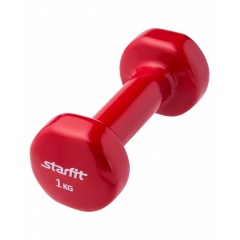 StarFit виниловая, 1 кг. красная из каталога гантелей для фитнеса в Казани по цене 630 ₽